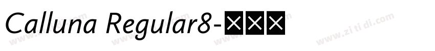 Calluna Regular8字体转换